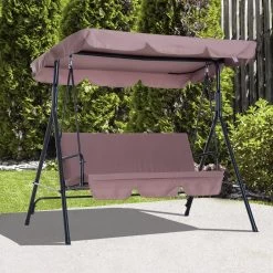 Outsunny Hollywoodschommel 3-zits Tuinschommel Schommelbank Met Dak 3 Kleuren 84A-054 -Tuin Aanleg 1200x1200 212