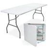 LifeGoods Klaptafel - Inklapbaar - 70x180cm - Verstelbare Vouwtafel - Weerbestendig - Wit -Tuin Aanleg 1200x1200 27