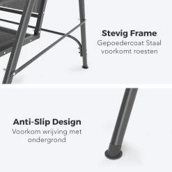 LifeGoods Schommelbank - 3-zits - Tot 250KG - Kantelbaar Dak - UV-bestendig Zonnescherm - 172x104x162cm - Grijs 20 LifeGoods Schommelbank - 3-zits - Tot 250KG - Kantelbaar Dak - UV-bestendig Zonnescherm - 172x104x162cm - Grijs -Tuin Aanleg 1200x1200 290