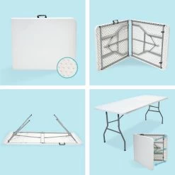 LifeGoods Klaptafel - Inklapbaar - 70x180cm - Verstelbare Vouwtafel - Weerbestendig - Wit 15 LifeGoods Klaptafel - Inklapbaar - 70x180cm - Verstelbare Vouwtafel - Weerbestendig - Wit -Tuin Aanleg 1200x1200 31