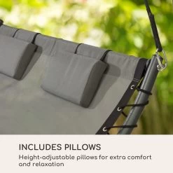 Blumfeldt Palermo Schommelbank - Hollywoodschommel 130 X 207 Cm - Ligbed Met Dak - Schommelstoel Voor 2 Personen - Tuinbank Inclusief Nekkussens - Stalen Frame En Polyester Dak - Grijs 17 Blumfeldt Palermo Schommelbank - Hollywoodschommel 130 X 207 Cm - Ligbed Met Dak - Schommelstoel Voor 2 Personen - Tuinbank Inclusief Nekkussens - Stalen Frame En Polyester Dak - Grijs -Tuin Aanleg 1200x1200 332