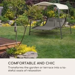 Blumfeldt Palermo Schommelbank - Hollywoodschommel 130 X 207 Cm - Ligbed Met Dak - Schommelstoel Voor 2 Personen - Tuinbank Inclusief Nekkussens - Stalen Frame En Polyester Dak - Grijs 20 Blumfeldt Palermo Schommelbank - Hollywoodschommel 130 X 207 Cm - Ligbed Met Dak - Schommelstoel Voor 2 Personen - Tuinbank Inclusief Nekkussens - Stalen Frame En Polyester Dak - Grijs -Tuin Aanleg 1200x1200 334