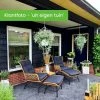 BUITEN Living Dex Wicker Loungestoel Tuin Incl. Wicker Voetenbank | Wicker + Aluminium | Bamboe Antraciet -Tuin Aanleg 1200x1200 365