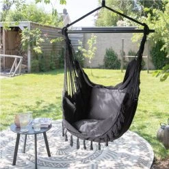 Vita5 XXL Hangstoel - Binnen&Buiten Hangnest - Incl. 2 Kussens En Boekenvak - Volwassenen&Kinderen - Hangmatstoel Tot 225kg - Zwart 22 Vita5 XXL Hangstoel - Binnen&Buiten Hangnest - Incl. 2 Kussens En Boekenvak - Volwassenen&Kinderen - Hangmatstoel Tot 225kg - Zwart -Tuin Aanleg 1200x1200 407