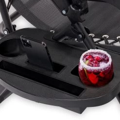 LifeGoods Opvouwbare Tuinstoelen - Verstelbaar Zonnescherm - 2 Stuks - 30°-90° Verstelbaar - Metaal - Zwart -Tuin Aanleg 1200x1200 50