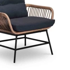 BUITEN Living Dex Wicker Loungestoel Tuin | Wicker + Aluminium | Bamboe Antraciet -Tuin Aanleg 1200x1200 579