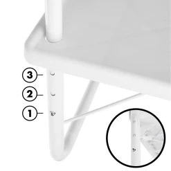 Luxe Inklapbare Balkontafel – 52 X 40 X 56cm – Wit – Hangend – Balkonbar – Balkontafels – Balkontafeltje – Hangtafel Balkon – Balcony Table – Voor Aan Het Balkon – Ophangbaar – Opklapbaar – Tafel – Inklapbaar – Buiten – Tafeltje – Klaptafel -Tuin Aanleg 1200x1200 735