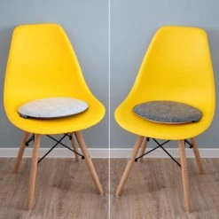 30mm Vilten Zitkussen Rond - Ø 35cm Stoelkussen Stoelpad Zacht 2-kleurig Grijs -Tuin Aanleg 1200x1200 817