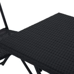 Merkloos 3-delige Bistroset Poly Rattan - Inklapbaar - Balkon Tuinmeubelset - Zwart 12 Merkloos 3-delige Bistroset Poly Rattan - Inklapbaar - Balkon Tuinmeubelset - Zwart -Tuin Aanleg 1200x1200 9