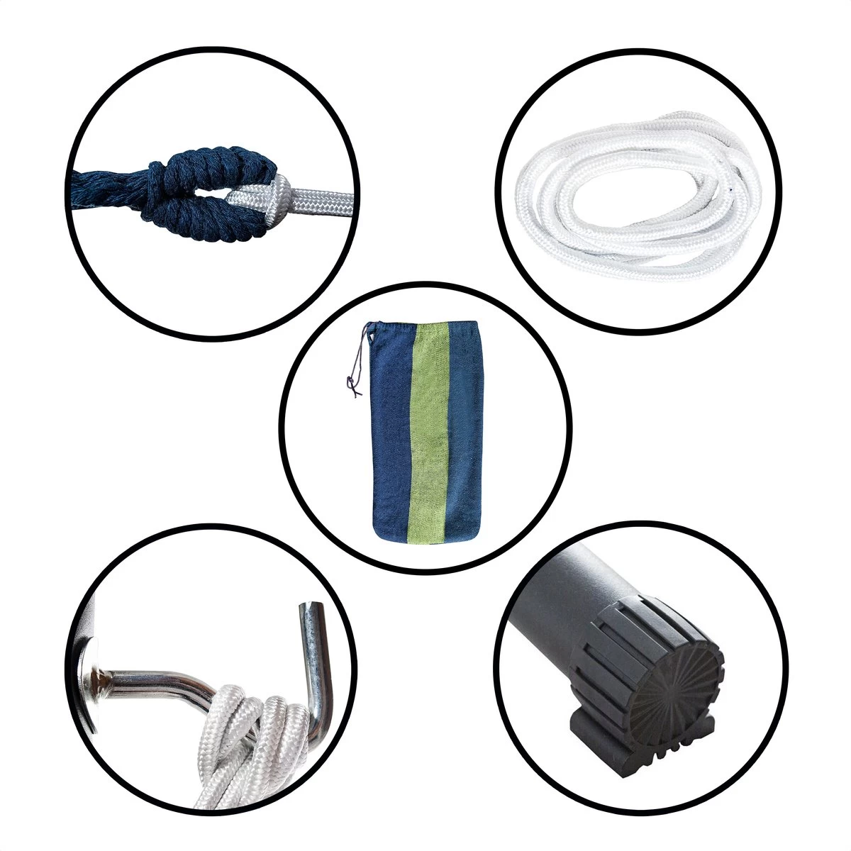 Hangmat Met Standaard En Opbergtas – 2 Persoons – Max. Draaggewicht 200Kg – Hangmatset – Hangmatten – Hang Mat Voor Binnen En Buiten – Hangmatstandaard – Hammock – Blauw / Groen 8 Hangmat Met Standaard En Opbergtas – 2 Persoons – Max. Draaggewicht 200Kg – Hangmatset – Hangmatten – Hang Mat Voor Binnen En Buiten – Hangmatstandaard – Hammock – Blauw / Groen - Afbeelding 6