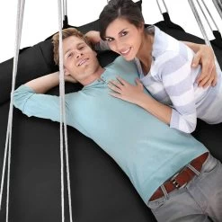 Hangnest Voor Binnen & Buiten. Met Groot En Dik Kussen Voor Volwassenen & Kinderen. Belastbaar Tot 125 Kg. VITA5 (Zwart) 9 Hangnest Voor Binnen & Buiten. Met Groot En Dik Kussen Voor Volwassenen & Kinderen. Belastbaar Tot 125 Kg. VITA5 (Zwart) -Tuin Aanleg 1200x1200 91