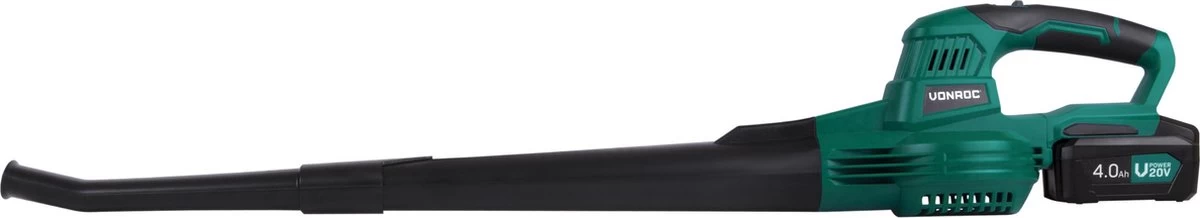 VONROC Accu Bladblazer – VPower 20V – 2 Standen – Max. Blaassnelheid 190km/u – Incl. 4.0Ah Accu En Sneloplader 7 VONROC Accu Bladblazer – VPower 20V – 2 Standen – Max. Blaassnelheid 190km/u – Incl. 4.0Ah Accu En Sneloplader - Afbeelding 5