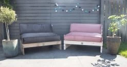 2L Home & Garden Rugkussen Velvet Oud Roze - 120 X 40cm -Tuin Aanleg 1200x635