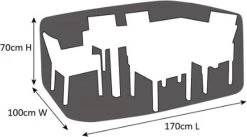 SORARA® Tuinmeubelhoes - Beschermhoes Tuinset - 160 X 90 X 70 Cm. -Tuin Aanleg 1200x665
