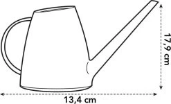 Elho Brussels Gieter 1,8l - Gieter Voor Binnenkweken En Oogsten - Ø 33.0 X H 17.0 Cm - Zwart/Antraciet -Tuin Aanleg 1200x728 4