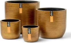 Capi Europe - Set Van 4 - Bloempot Binnen - Retro - - Goud - Bloempot Voor Binnen - BOX-BRTG-4 -Tuin Aanleg 1200x736 4