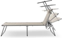 Blumfeldt Amalfi Ligstoel Tuin , Ligbed 70x37x200cm , Schuimrubberbekleding En Hoofdkussen , Rugleuning Verstelbaar Op 5 Standen , Zonnekap Voor Zonnebaden Zonder Verblind Te Worden -Tuin Aanleg 1200x750 1