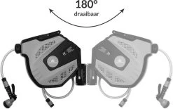 CoolHome Wandslangenbox 30 Meter + 2 Meter - Tuinslang Met Haspel- Slangenhouder 180° Draaibaar - Tuinslanghaspel Zwart - Grijs -Tuin Aanleg 1200x751 8