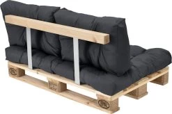 Merkloos En.casa Zitkussen Palletbank - 120 X 80 X 12 Cm - Donkergrijs -Tuin Aanleg 1200x796 4