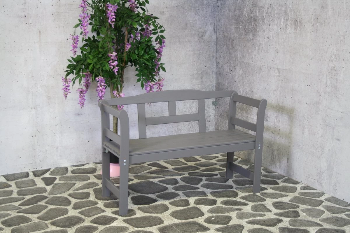 SenS-Line Friesen Tuinbank - Hout - Grijs 7 SenS-Line Friesen Tuinbank - Hout - Grijs - Afbeelding 5