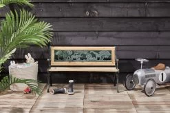 LIFA GARDEN Tuinbank Voor 2 Kinderen | Kinderbank Van Onbewerkt Hout En Ijzer | Nostalgische Tuinbank Met Jungle Afbeelding In De Rugleuning | Tuinbank Om Te Beitsen | 82 X 39 X 50 Cm -Tuin Aanleg 1200x799 8