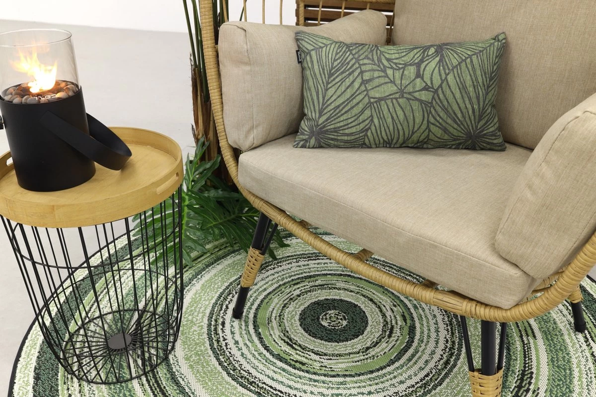 Lola Egg Relaxstoel - Natural Sand - Mand Stoel 17 Lola Egg Relaxstoel - Natural Sand - Mand Stoel - Afbeelding 15