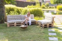 MaxxGarden Palletkussen - Rugkussen Loungeset Bank - Palletsofa - 120x40cm - Taupe -Tuin Aanleg 1200x800 171