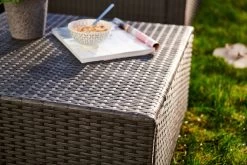 Central Park Hoekbank Loungeset Alea Grijs Staal/riet 3-delig -Tuin Aanleg 1200x800 3