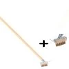 Synx Tools Onkruidborstel Met Schraper + Extra Borstel Met Schraper - Onkruidverwijderaar / Bodembewerkers - Voegenborstels -Voegenkrabbers - Met 2x Houders En 1x Steel 160cm -Tuin Aanleg 1200x800 485