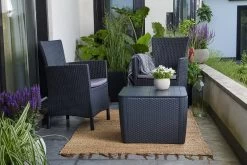 Allibert Iowa Tuinstoel - 60x62x89cm – Grafiet -Tuin Aanleg 1200x800 89