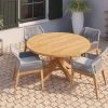 Tuindeco - Ronde Tuintafel - Massief Teak Hout - 150 Cm - Voor Buiten! -Tuin Aanleg 1200x831 1