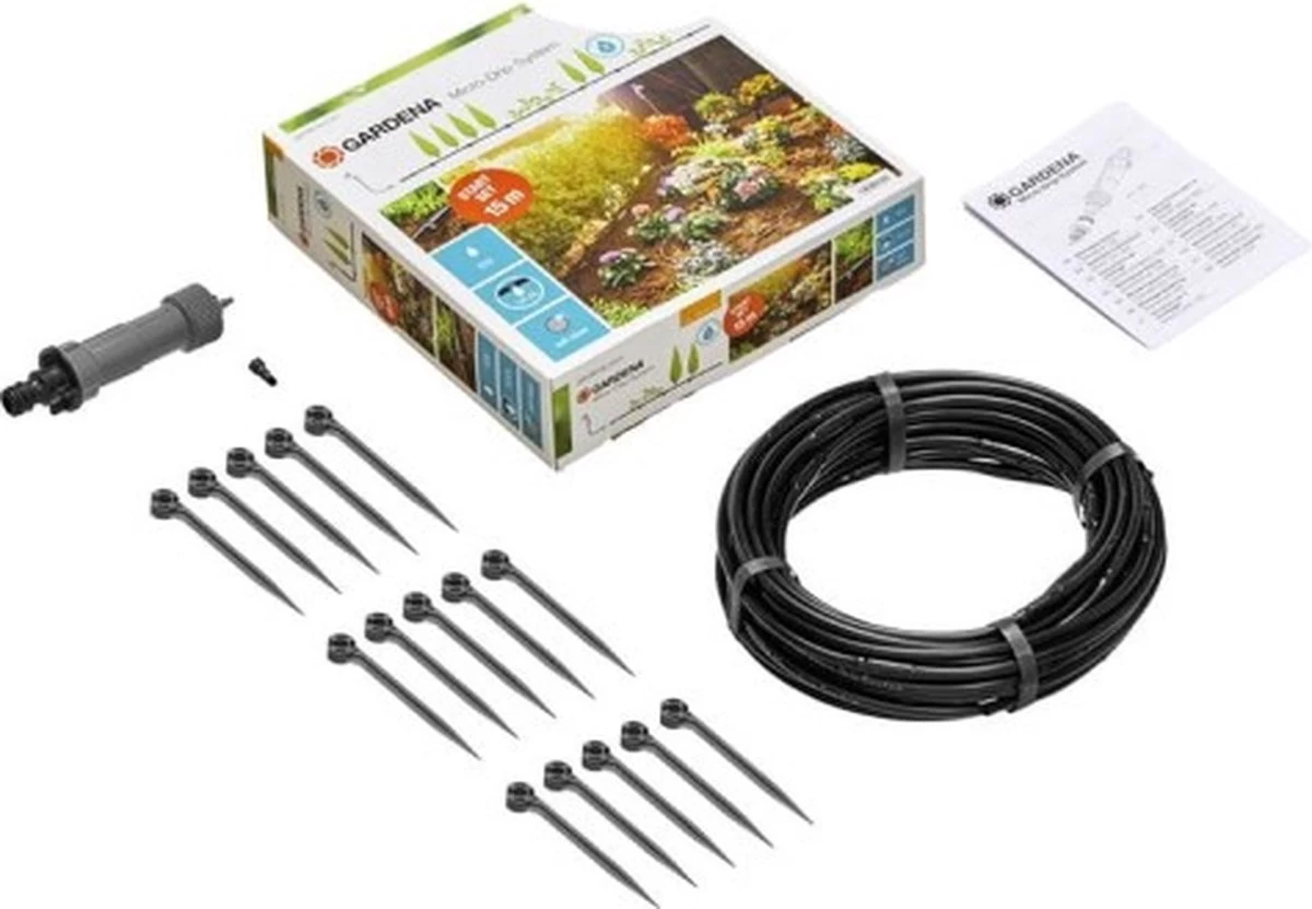 GARDENA Micro Drip System Startset S - Voor Rijplanten Druppelsysteem- 15 Meter 16 GARDENA Micro Drip System Startset S - Voor Rijplanten Druppelsysteem- 15 Meter - Afbeelding 14