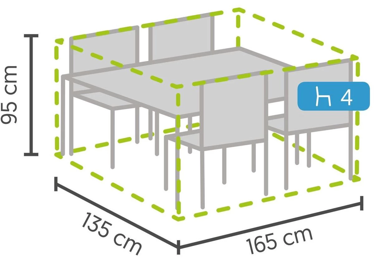 Weersbestendige Beschermhoes Tuinset (S) | 165 X 135 X 95 Cm | Premium | Waterproof | TÜV Rheinland Gecertificeerd | Hoes Voor Tuin | Waterdicht | Solution Dyed (verkleuring Onmogelijk) | Grijs / Antraciet 9 Weersbestendige Beschermhoes Tuinset (S) | 165 X 135 X 95 Cm | Premium | Waterproof | TÜV Rheinland Gecertificeerd | Hoes Voor Tuin | Waterdicht | Solution Dyed (verkleuring Onmogelijk) | Grijs / Antraciet - Afbeelding 7
