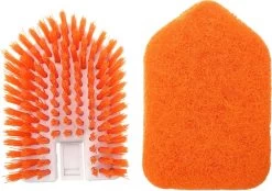Merkloos Vloerschrobber - Bad Tegel Borstel Scrubber - Met 107cm Verstelbaar Lange - Voor Reiniging Badkamer Keuken Keramische Tegel - Oranje -Moederdag Cadeautje -Tuin Aanleg 1200x846 6