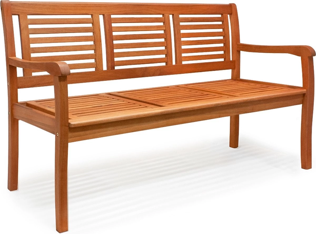 Casaria Tuinbank - FSC®-Gecertificeerd Eucalyptushout - 153cm Bruin 4 Casaria Tuinbank - FSC®-Gecertificeerd Eucalyptushout - 153cm Bruin - Afbeelding 2