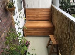 Kleine Teakhouten Tuinbank Met Opbergruimte - 100 X 60 X 90 Cm - Duurzaam Teakhout - Blijft Strak En Mooi - Sterke Constructie Om Lang Mee Te Gaan -Tuin Aanleg 1200x891