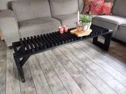 Tuinbank Design 2023 - 150CM - Grenen Hout - Zwart -Tuin Aanleg 1200x900 9