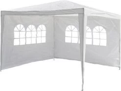 Garden Royal Partytent - 2 Zijwanden - 3 X 3 M - Wit -Tuin Aanleg 1200x908