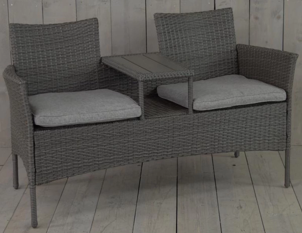 Kynast Memphis Wicker Bank- Tete-a-tete