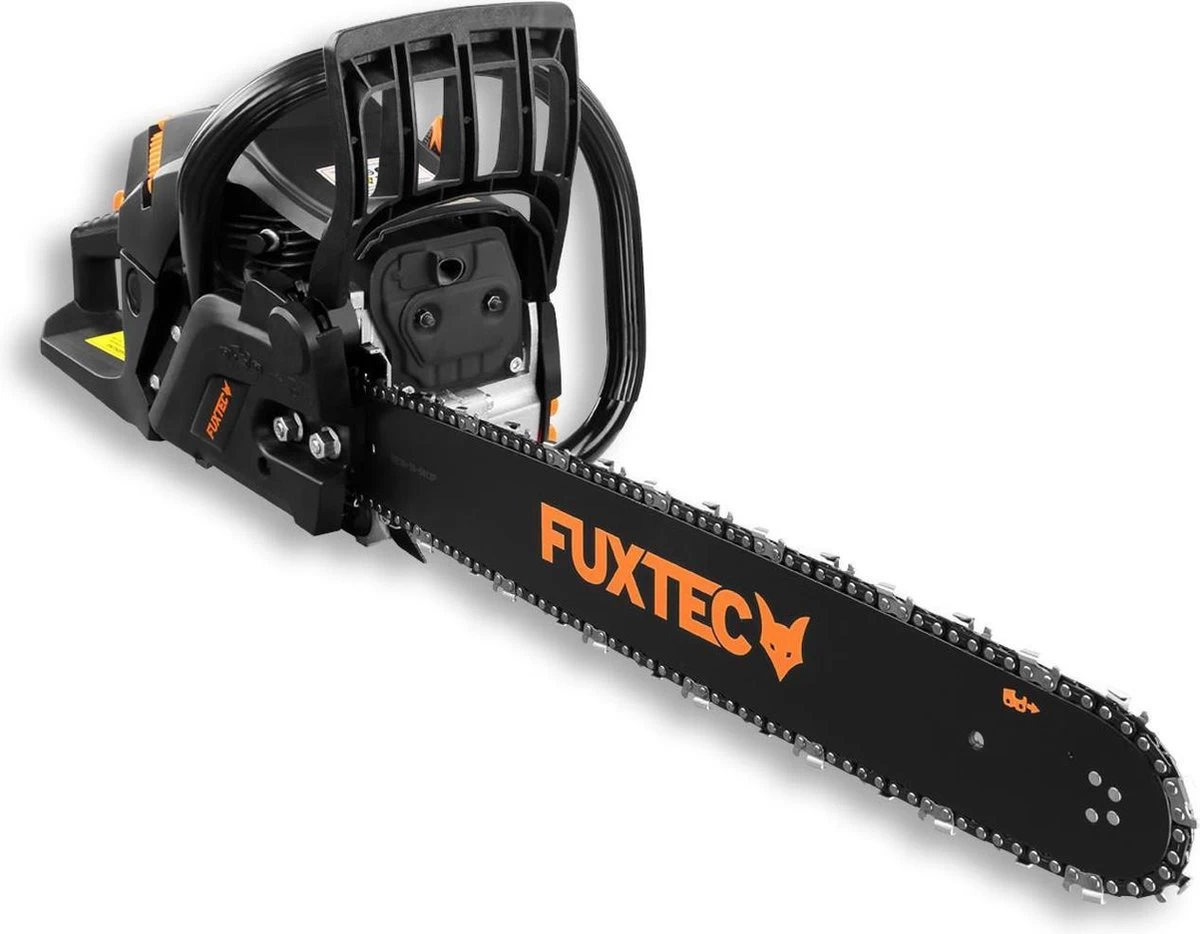 FUXTEC Kettingzaag Benzine - 61,5cc 2-takt - 51cm / 20 Inch Zwaardlengte - Incl. Zaagblad & Ketting - FX-KS262 - Black Edition 6 FUXTEC Kettingzaag Benzine - 61,5cc 2-takt - 51cm / 20 Inch Zwaardlengte - Incl. Zaagblad & Ketting - FX-KS262 - Black Edition - Afbeelding 4