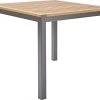 NATERIAL - Tuintafel Vierkant ORIS - 4 Personen - Houten Tafel 90x90 Cm - Aluminium - Met Houten Blad - Eucalyptus -Tuin Aanleg 1200x945