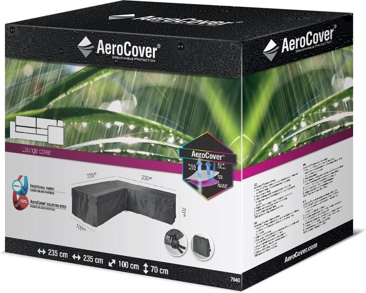 Aerocover Loungesethoes - L-vorm - L 255 X L 255 X B 100 X H 70 Cm 12 Aerocover Loungesethoes - L-vorm - L 255 X L 255 X B 100 X H 70 Cm - Afbeelding 10