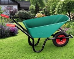 Gardebruk Kruiwagen 100 L - Kunststof Kuip – Tot 150KG Groen -Tuin Aanleg 1200x972 3