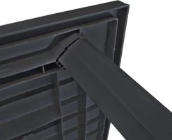 VidaXL Tuintafel 126x76x72 Cm Kunststof Antraciet -Tuin Aanleg 1200x979