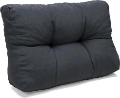 Palletkussen Basic Comfort Rugdeel Halve Pallet Lengte Grijs 60x40x10/20cm