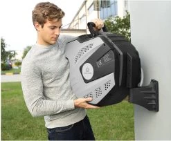 CoolHome Wandslangenbox 15 Meter + 1,5 Meter - Tuinslang Met Haspel- Slangenhouder 180° Draaibaar - Tuinslanghaspel Zwart - Grijs -Tuin Aanleg 1200x992 4