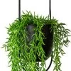 Be-Inspired® Hangende Bloempot Ovaal - Bloempot Binnen - Voor Hangplant – Plant Bloem Pot Met Opknoping – Plantenhanger - Plantenbak - Industrieel – Scandinavisch - Metaal - Zwart -Tuin Aanleg 314x1200