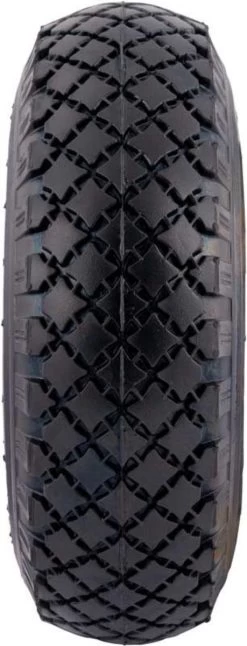 Benson Bolderkarwiel Steekwagenwiel Met Luchtband 3.00-4 | Asgatdiameter 20mm Rollager | Hoogte Wiel 26cm -Tuin Aanleg 459x1200