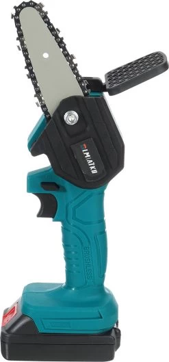 Merkloos Mini Accu Kettingzaag - 4 Inch Elektrische Boomzaag - Handkettingzaag - Met 2 Accu En 1 Oplader - Voor Tuinboom Ranch Bomen Snijden Hout- Blauw -Tuin Aanleg 560x1200 2