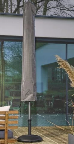 Weersbestendige Parasolhoes - Rond & Vierkant - Max. 3 X 3 M - Grijs / Antraciet - Stokparasol -Tuin Aanleg 616x1200